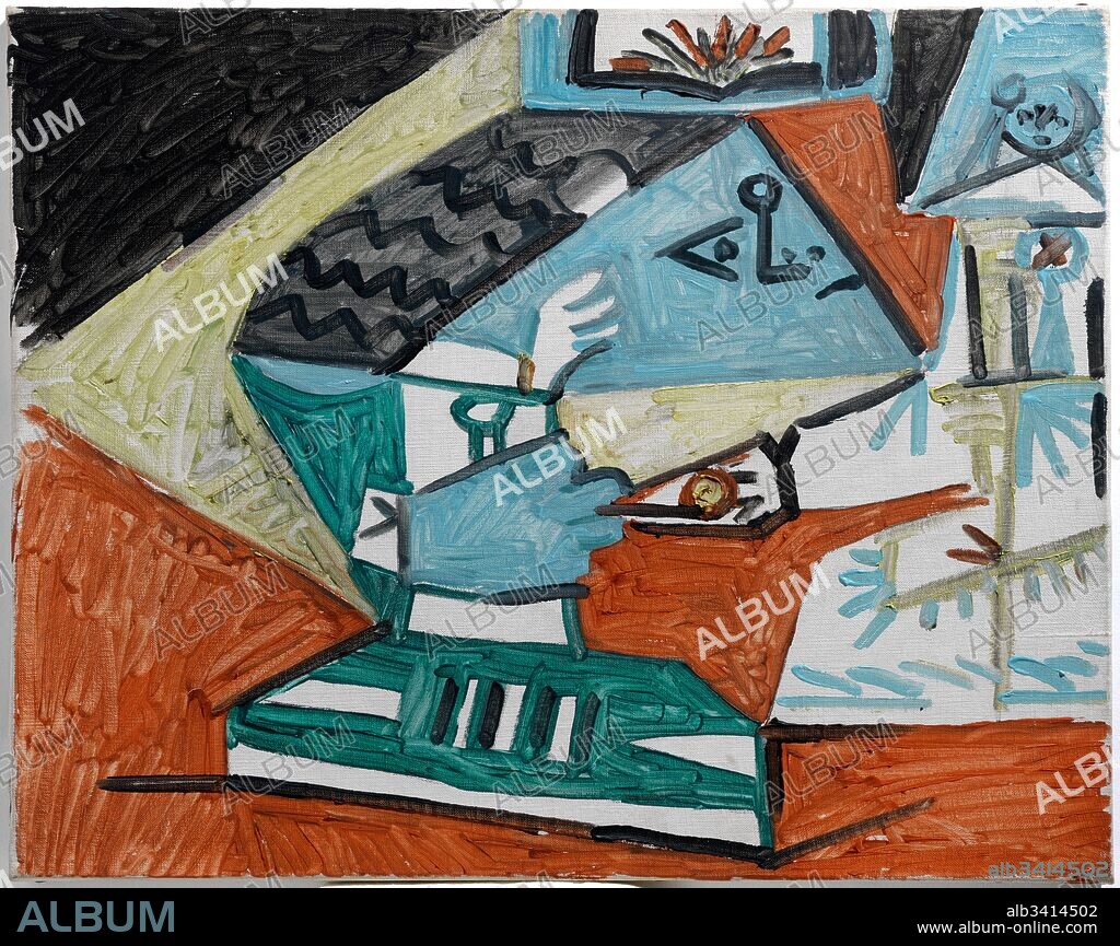 Pablo Picasso / "Las Meninas (María Agustina Sarmiento e Infanta Margarita Maria)",1957, Óleo sobre tela, 32,5 x 41 cm, MPB 70.461.