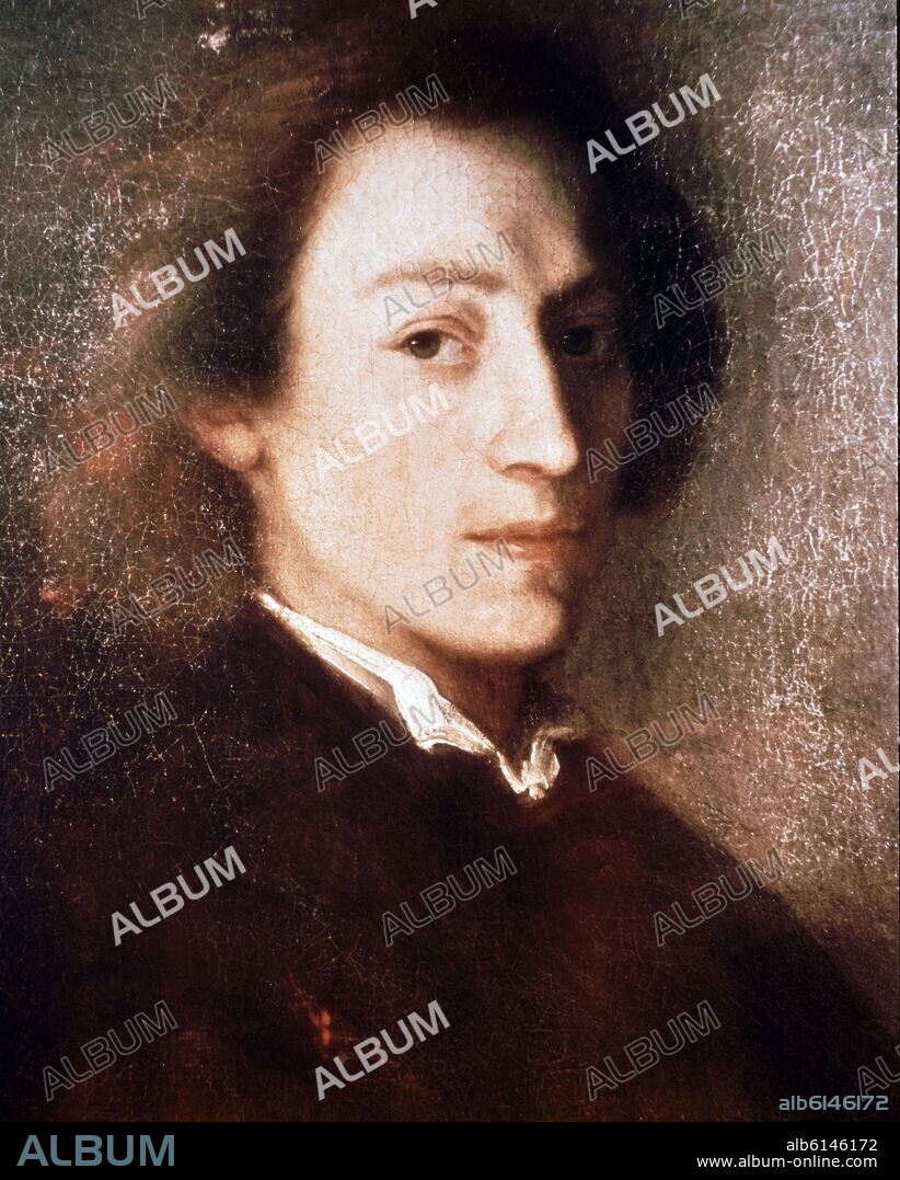 ARY SCHEFFER. FREDERICH CHOPIN (1810-1849) PIANISTA COMPOSITOR POLACO.