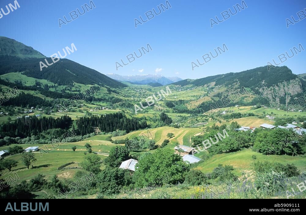 Turquie / Anatolie. Paysage dans le nord-est de la Turquie près d'Artvin (prov. Artvin).