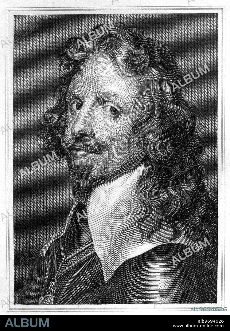 Thomas Francis, Prince of Carignan and Knight of the Annunciation (21st December 1596 - 22nd January 1656) founder of the Savoy-Carignano line of the House of Savoy, painted by Vandyke, engraved by Cosmo Armstrong, published in December 1821. ©TopFoto.