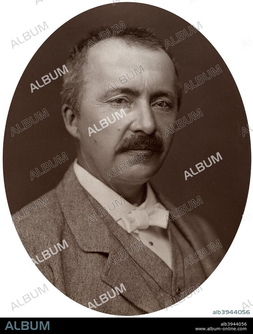 Dr Heinrich Schliemann, German Homeric Archeologist, 1877. Schliemann excavated the sites of the ancient cities of Mycenae and Troy. From Men of Mark: a gallery of contemporary portraits of men distinguished in the Senate, the Church, in science, literature and art, the army, navy, law, medicine, etc. Photographed from life by Lock and Whitfield, with brief biographical notices by Thompson Cooper. (London, 1876-1883).