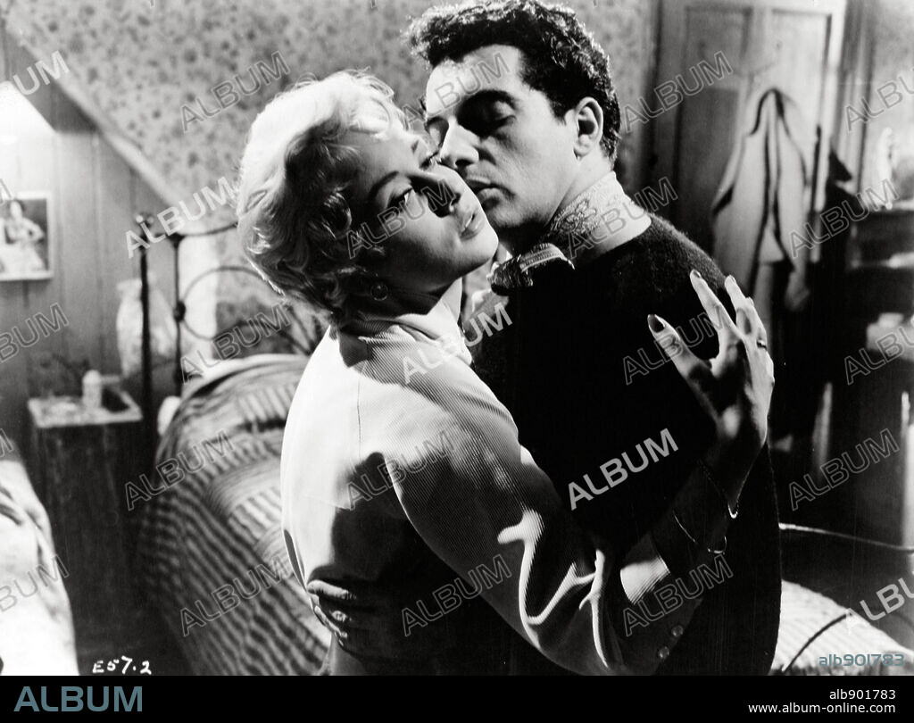 CAROLE LESLEY and FRANKIE VAUGHAN in DANGEROUS YOUTH, 1957 (THESE DANGEROUS YEARS). Copyright AB-PATHE.