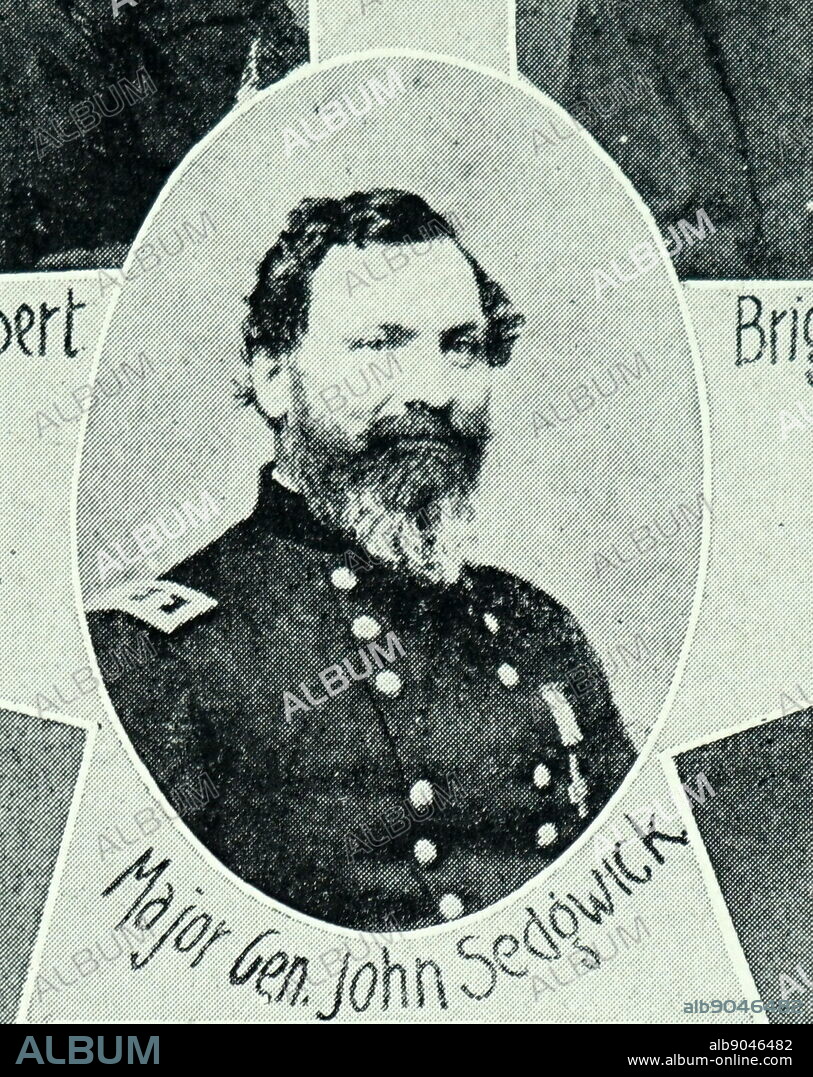 Brigadier General John Sedgwick. John Sedgwick (September 13, 1813 - May 9, 1864) was a military officer and Union Army general during the American Civil War. He was wounded three times at the Battle of Antietam while leading his division in an unsuccessful assault against Confederate forces, causing him to miss the Battle of Fredericksburg. Sedgwick was killed by a sharpshooter at the Battle of Spotsylvania Court House on May 9, 1864.