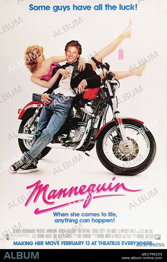 Poster de MANIQUI, 1987 (MANNEQUIN). Copyright CANNON FILMS.