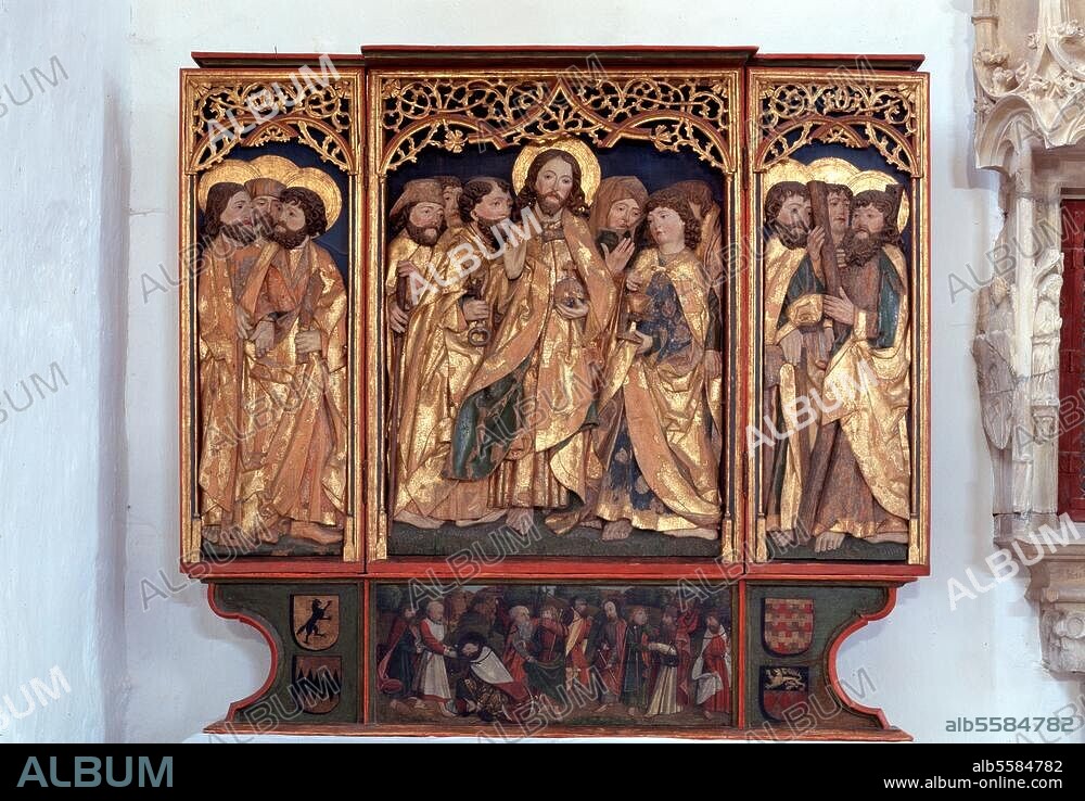 Bibra, Dorfkirche / Apostelaltar aus der Werkstatt Riemenschneider. © Florian Monheim Format / Filmsize: 6 × 9 cm.