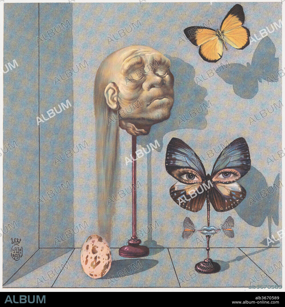 SALVADOR DALÍ. Publisher's proof for the cover of Maurice Sandoz, 'La Limite' (Paris 1951). Artist: Salvador Dalí (Spanish, Figueres 1904-1989 Figueres). Dimensions: Sheet: 11 13/16 × 7 3/4 in. (30 × 19.7 cm)
Plate: 7 1/2 × 7 5/16 in. (19 × 18.5 cm). Date: 1950.