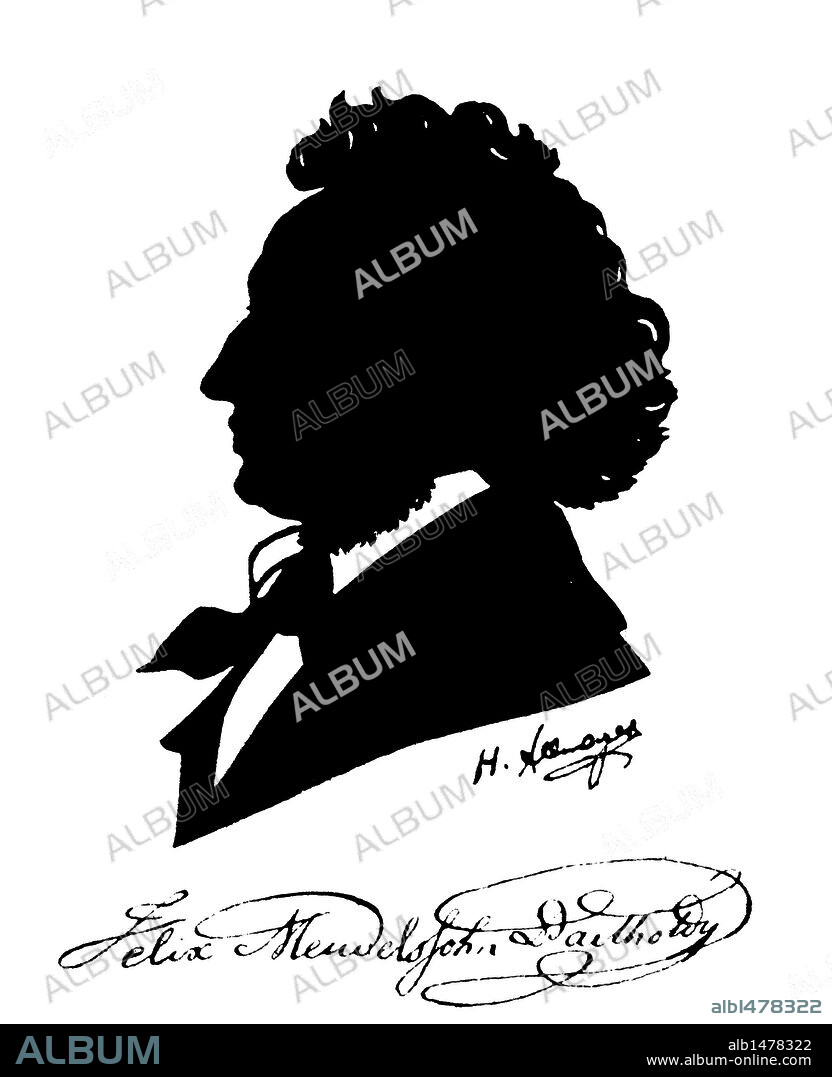 Félix Mendelssohn Bartholdy (Hamburgo, 1809-Leipzig, 1847), compositor alemán de música clásica.