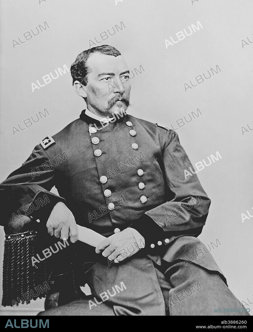 Vintage American Civil War photo of Union Army General Philip Sheridan.