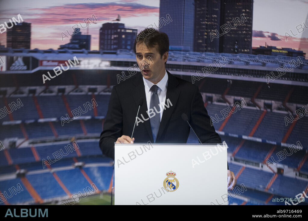 Madrid, 06/15/2018. Presentation of Julen Lopetegui as the new coach of Real Madrid. Photo: Ángel de Antonio ARCHDC.