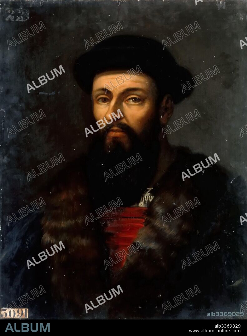 CHARLES-PHILIPPE LARIVIèRE. Portrait of Ferdinand Magellan (1470-1521).