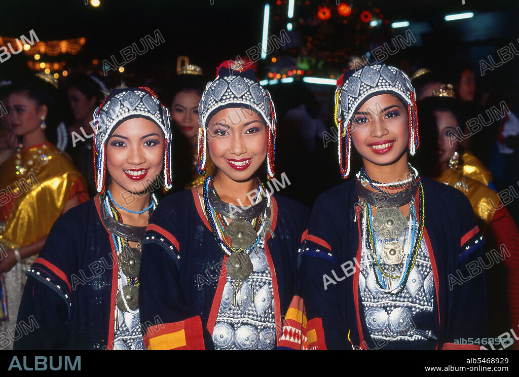 Loy Krathong Parade, Chiang Mai, Northern Thailand. Loy Krathong is held annually on the full moon night of the 12th month in the traditional Thai lunar calendar. In northern Thailand this coincides with the Lanna festival known as Yi Peng. King Mengrai founded the city of Chiang Mai (meaning 'new city') in 1296, and it succeeded Chiang Rai as capital of the Lanna kingdom. Chiang Mai sometimes written as 'Chiengmai' or 'Chiangmai', is the largest and most culturally significant city in northern Thailand.