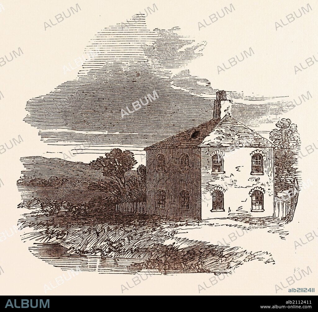 BIRTHPLACE OF THE LATE SIR ROBERT PEEL, BART., NEAR BURY, LANCASHIRE, UK. Sir Robert Peel, 1st Baronet (25 April 1750 3 May 1830), was a British politician and industrialist and one of early textile manufacturers of the Industrial Revolution. britain, british, europe, united kingdom, great britain, european.
