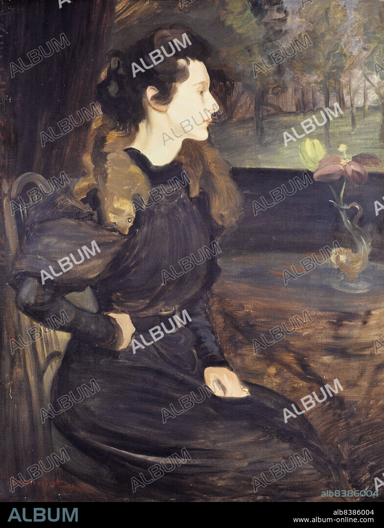 PIERRE GEORGES JEANNIOT. Portrait of Marcelle Jeanniot aged fifteen, 1896.