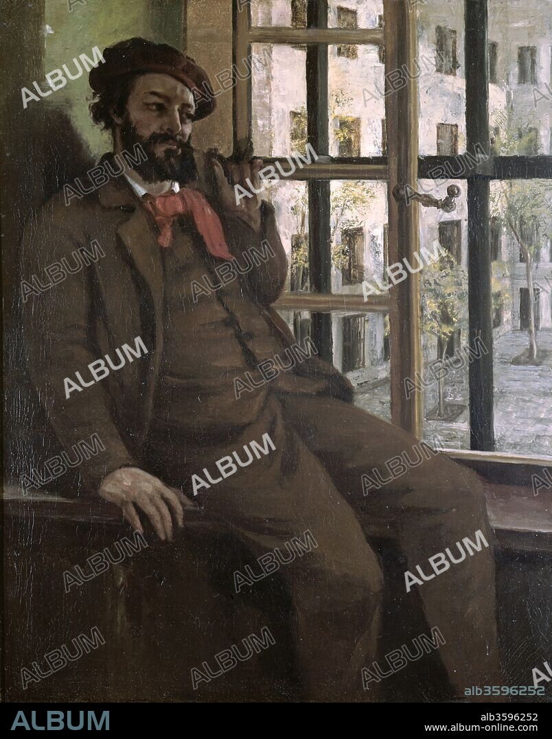 GUSTAVE COURBET. Self-Portrait at Sainte-Pélagie (Le prisonnier de Sainte-Pélagie).