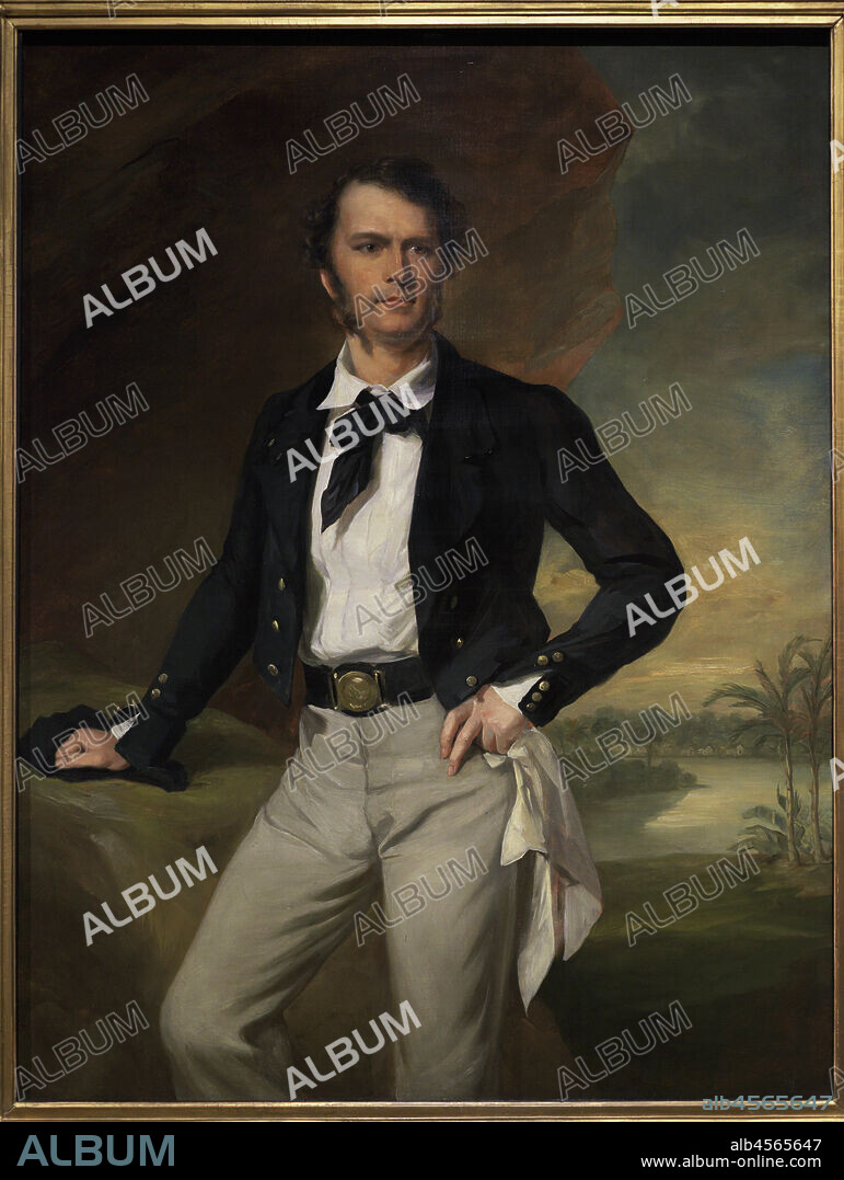 SIR FRANCIS GRANT (1803-1878). SCOTTISH PAINTER.. Sir James Brooke, Rajah of Sarawak (1803-1868). British army officer. 1st White Rajah of Sarawak (Island of Borneo). Portrait by Sir Francis Grant (1803-1878). Oil on canvas (142,9 x 111,1 cm), 1847. National Portrait Gallery. London. England. United Kingdom.