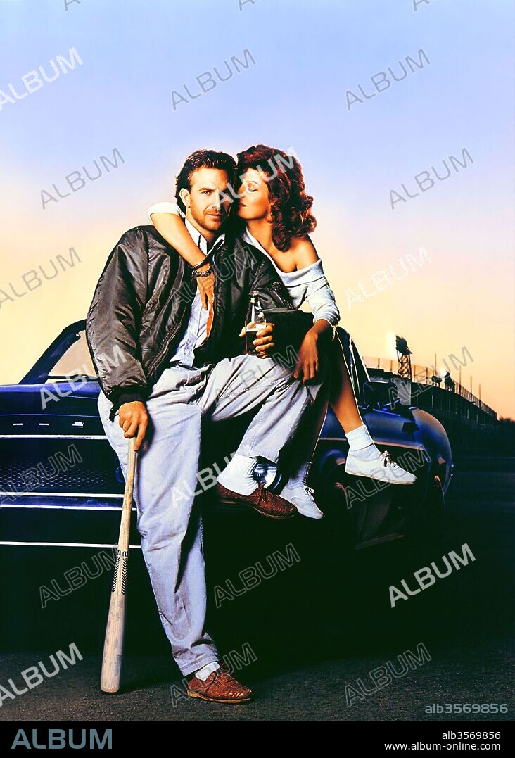 KEVIN COSTNER y SUSAN SARANDON en LOS BÚFALOS DE DURHAM, 1988 (BULL DURHAM), dirigida por RON SHELTON. Copyright ORION PICTURES.