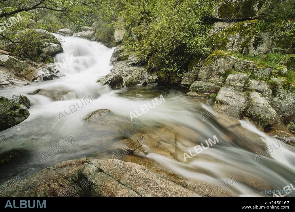cascada del Diablo, garganta de Gualtaminos, valle del Tiétar, Villanueva de la Vera, Cáceres, Extremadura, Spain, europa.