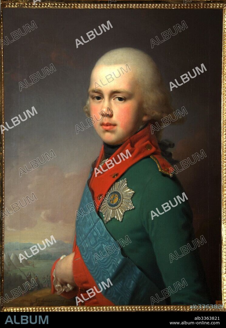 VLADIMIR LUKICH BOROVIKOVSKY. Portrait of Grand Duke Constantine Pavlovich of Russia (1779-1831).