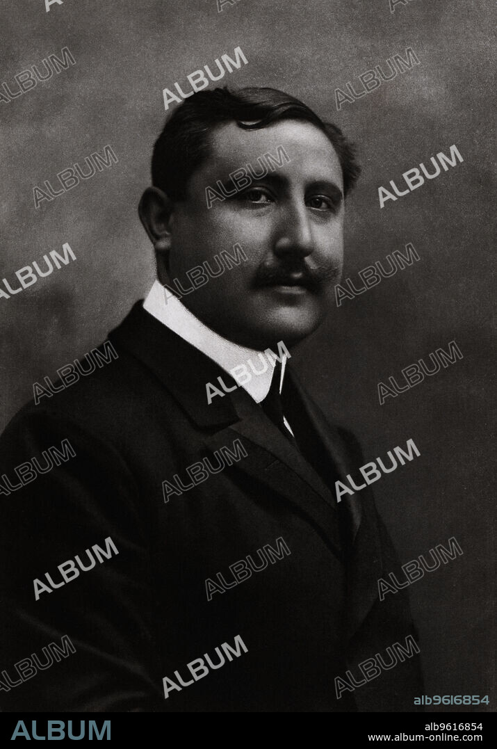 Gabriel Maura and Gamazo, (Madrid, 1879-1963). Spanish politician and historian, son of Antonio Maura y Montaner and married to the 5th Countess of Mortera, he was I Duke of Maura and a member of the Liberal-Conservative Party, he was Member of Parliament for Calatayud, representative of Spain at the Peace Conference of the Hague, 1907, at the London Naval Conference of 1908 and senator for life from 1919.
