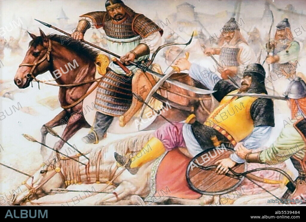 Genghis Khan (c.1158 - August 18, 1227), born Temujin, was the founder and first Great Khan (Emperor) of the Mongol Empire, which became the largest contiguous empire in history after his death. He came to power by uniting many of the nomadic tribes of Northeast Asia. After founding the Empire and being proclaimed the universal ruler of the Mongols, or Genghis Khan, he launched the Mongol invasions, which ultimately conquered most of Eurasia, reaching as far west as Poland and as far south as Egypt.