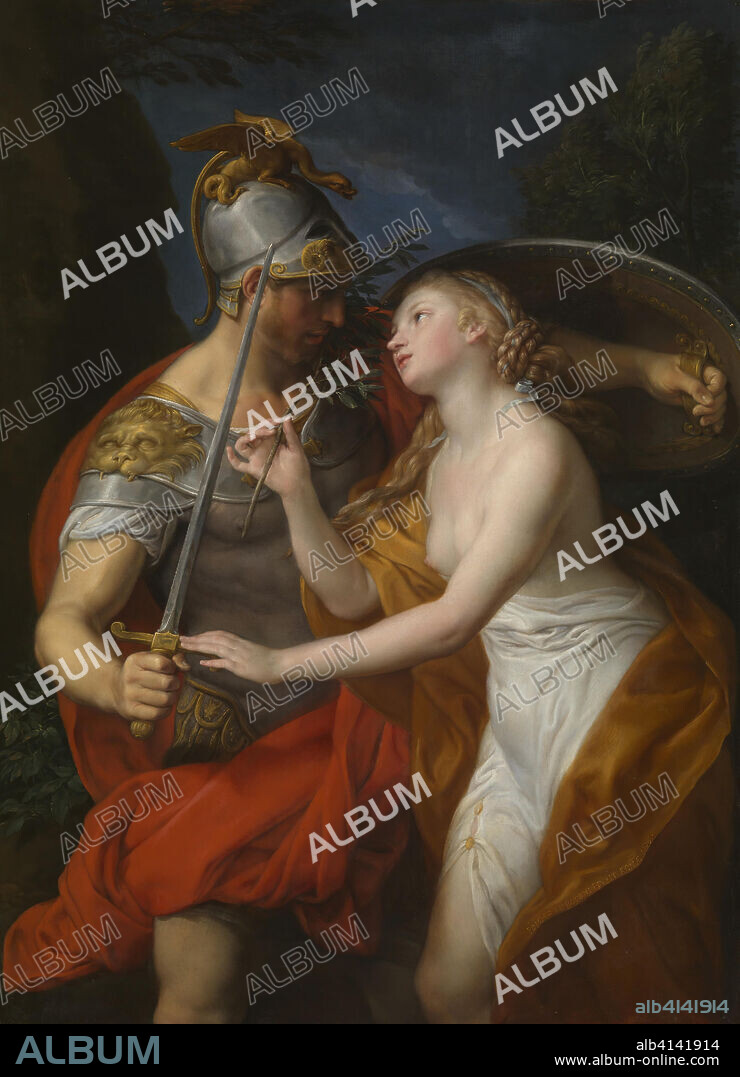 POMPEO GIRALAMO BATONI. Allegory of Peace and War. Pompeo Girolamo Batoni; Italian, 1708-1787. Date: 1776. Dimensions: 53 1/2 × 39 in. (136 × 99 cm). Oil on canvas. Origin: Italy.