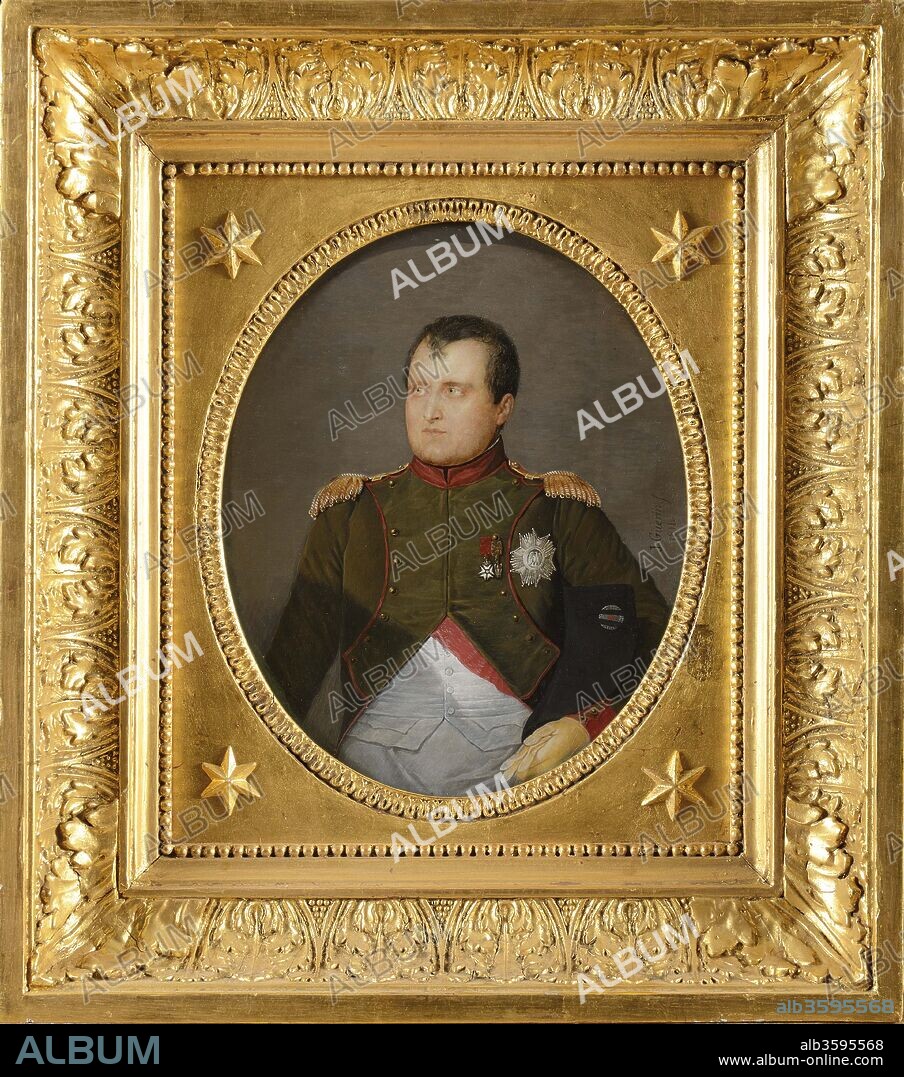 JEAN URBAIN GUéRIN. Napoleon I in his uniform of the Chasseurs à cheval de la Garde.