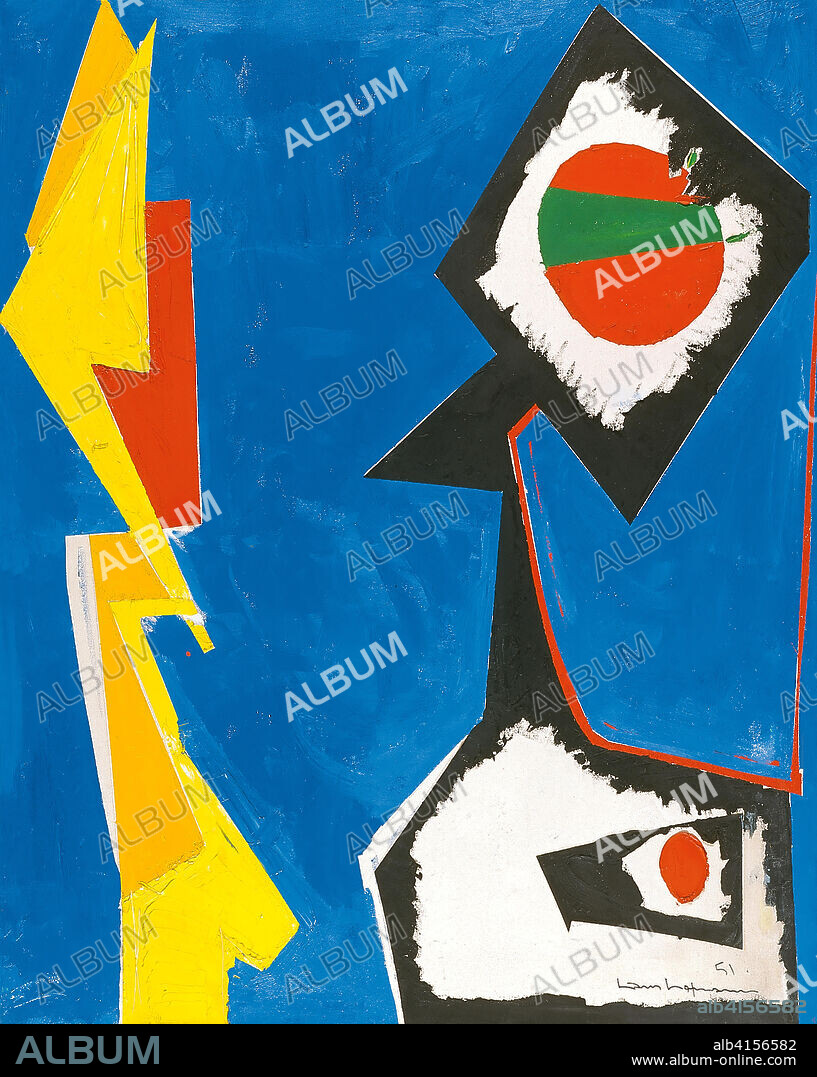 Hans Hofmann (Weissenberg, 1880-Nueva York, 1966). Hechizo azul (1951). Óleo sobre lienzo. 152,4 x 121,9 cm.