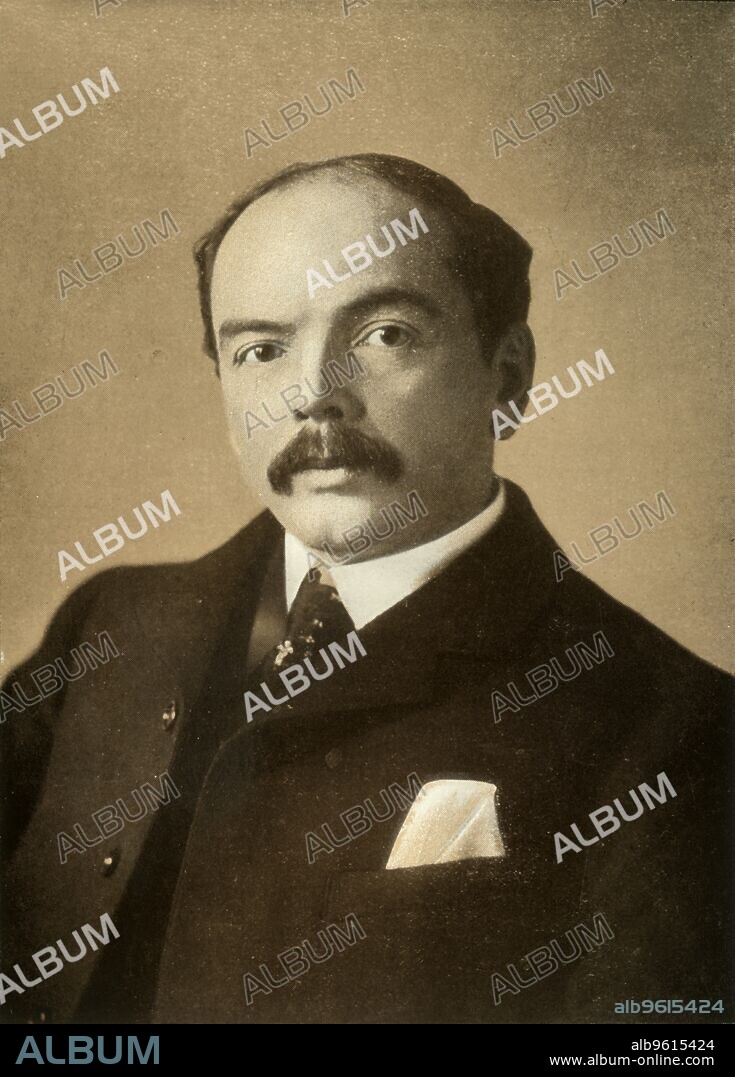 ELLIOT & FRY. 'Dr Leander Starr Jameson', 1900. From "South Africa and the Transvaal War, Vol. I", by Louis Creswicke. [T. C. & E. C. Jack, Edinburgh, 1900].