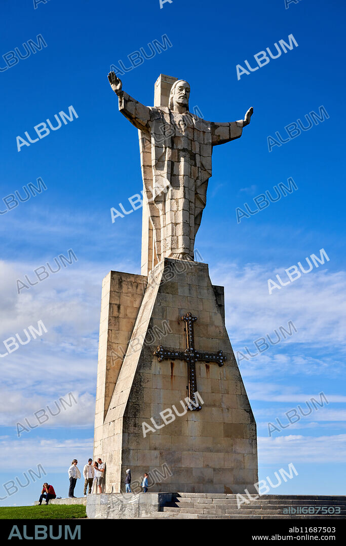 Monument to the Sacred Heart of Jesus, Mount Naranco, Oviedo, Asturias, Spain.