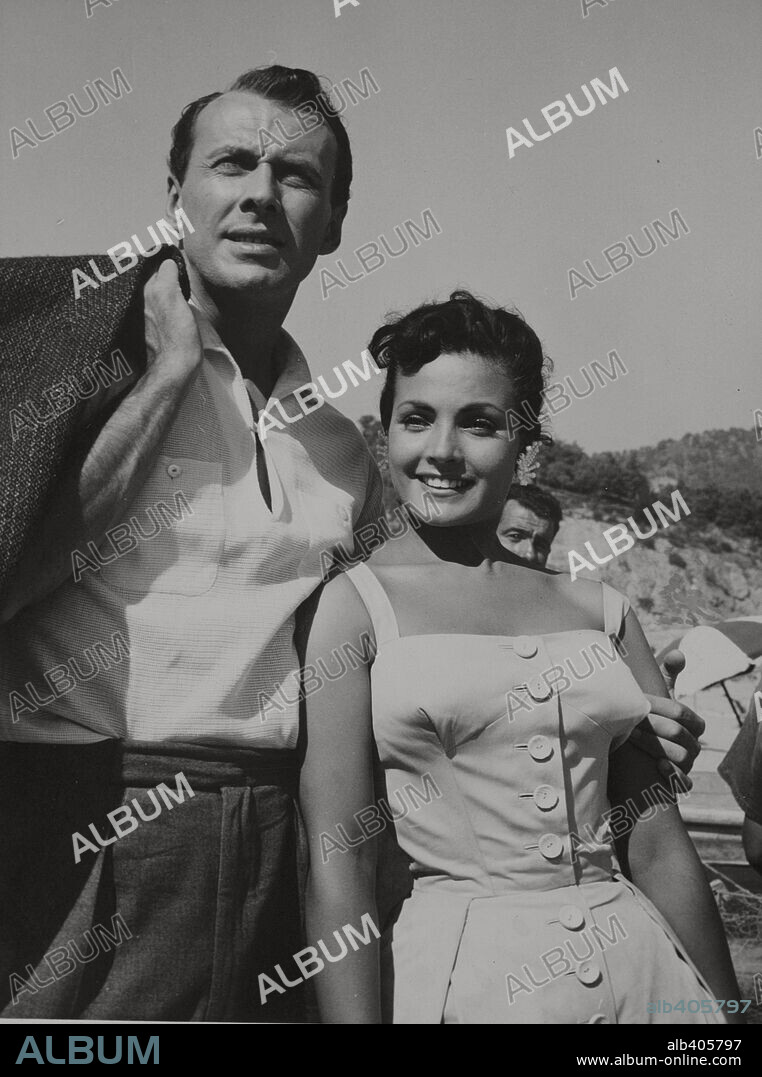 CARMEN SEVILLA and RICHARD KILEY in AVENTURA PARA DOS, 1958, directed by DON SIEGEL. Copyright BENITO PEROJO-C.E.A. / LOPEZ, SIMON.