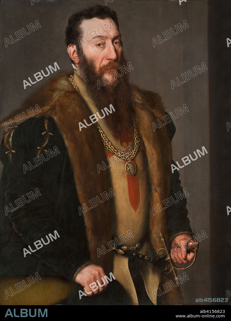 ANTONIO MORO. Antonis Mor (Utrecht, 1516/20-Antwerp, 1576). Portrait of Giovanni Battista di Castaldo (ca. 1550). Oil on panel. 107. x 82.2 cm.