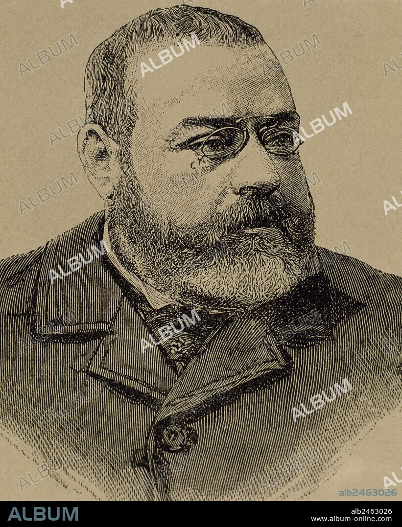 Josep Feliu i Codina (1845-1897). Catala_n journalist and novelist. Engraving. 19th century.