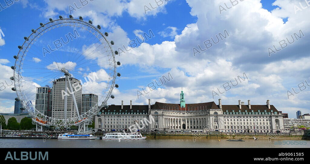 County Hall building, London, was the headquarters of London County Council (LCC) and later the Greater London Council (GLC). The building is on the South Bank of the River Thames, with Westminster Bridge being next to it, heading south. Today, County Hall is the site of businesses and attractions, including the London Sea Life Aquarium, London Dungeon and a Namco Station amusement arcade. The London Eye is next to County Hall, and its visitor centre is inside the building.