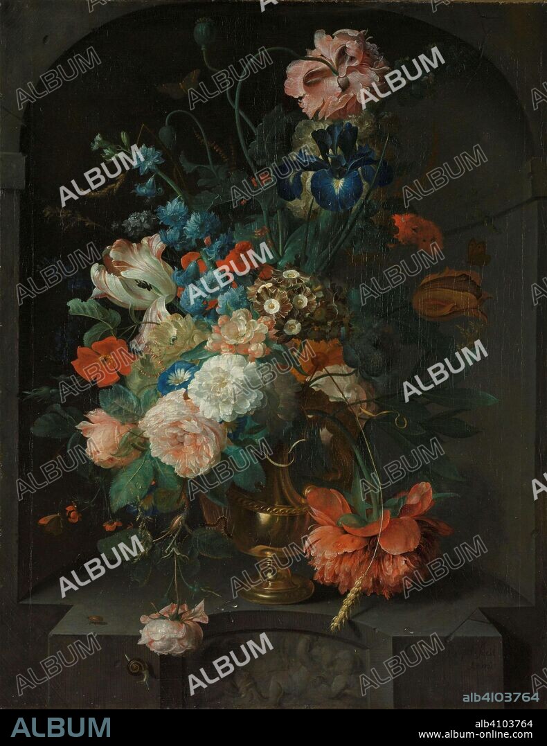 COENRAET ROEPEL. Still Life with Flowers. Dating: 1721. Measurements: h 67 cm × w 52.5 cm; d 6 cm.