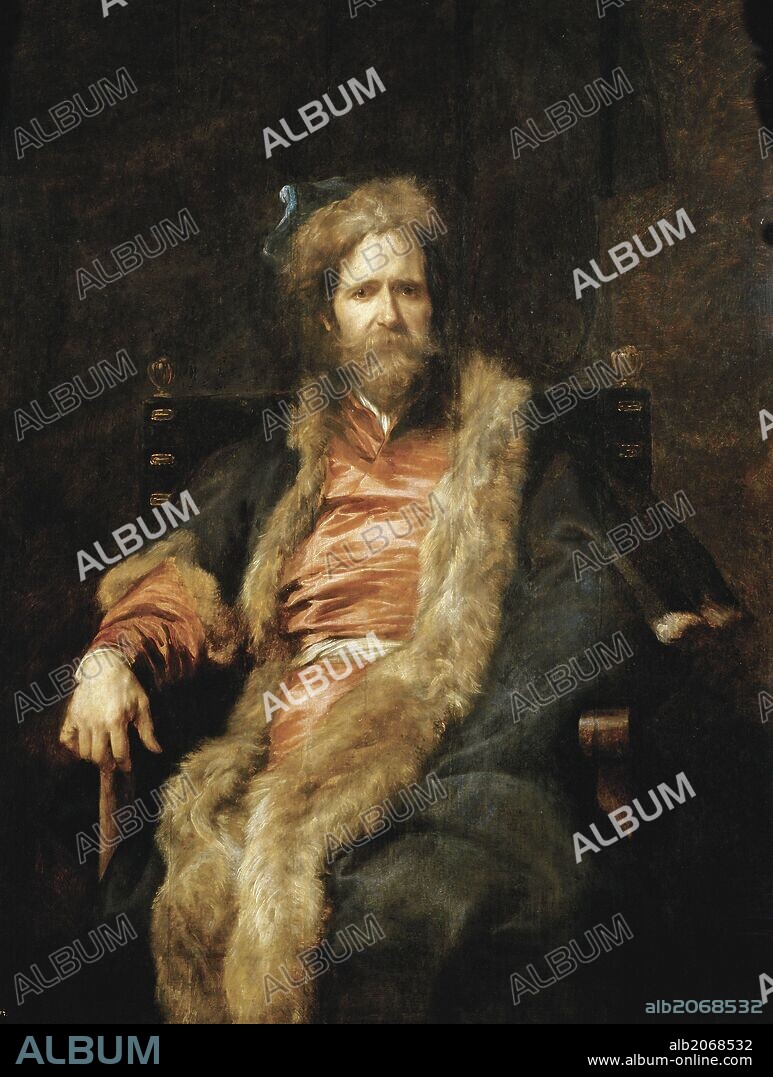 ANTOON VAN DYCK. Antonio van Dyck / 'The Painter Martin Ryckaert', 1627-1632, Flemish School, Oil on panel, 148 cm x 113 cm, P01479.
