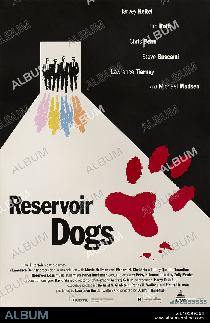 JOHN SABEL. Movie poster "Reservoir Dogs" by Quentin Tarantino.