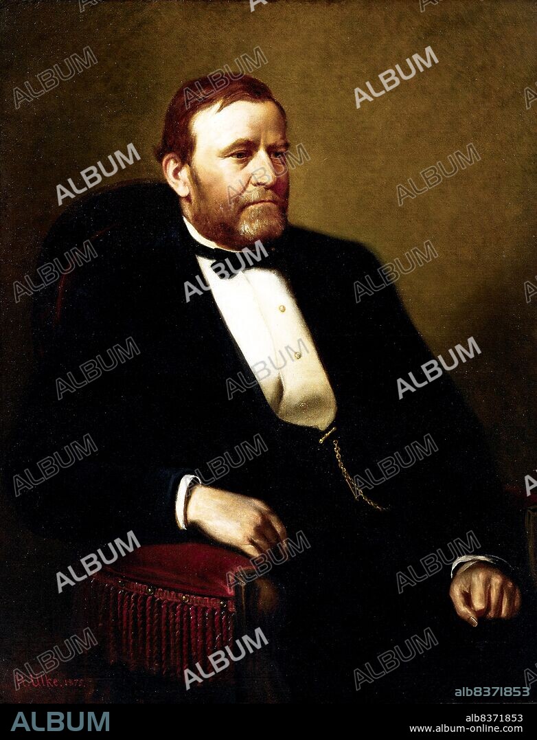 Ulysses S. Grant (born Hiram Ulysses Grant; April 27, 1822 July 23, 1885) was the 18th President of the United States (186977). As Commanding General of the United States Army (186469), Grant worked closely with President Abraham Lincoln to lead the Union Army to victory over the Confederacy in the American Civil War.<br/><br/>. He implemented Congressional Reconstruction, often at odds with Lincoln's successor, Andrew Johnson. Twice elected president, Grant led the Republicans in their effort to remove the vestiges of Confederate nationalism and slavery, protect African-American citizenship, and support economic prosperity nationwide. His presidency has often come under criticism for protecting corrupt associates and in his second term leading the nation into a severe economic depression.