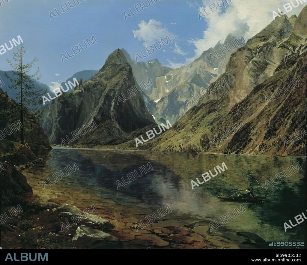 ADALBERT STIFTER. The Königssee with the Watzmann, 1837.