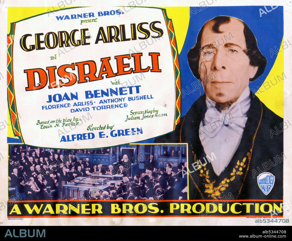 GEORGE ARLISS in DISRAELI, 1929, directed by ALFRED E. GREEN. Copyright WARNER BROTHERS.