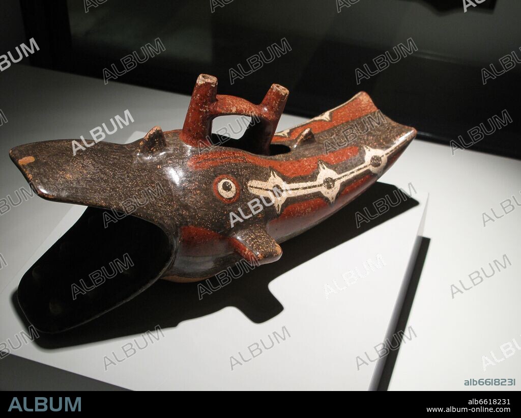 VASIJA ZOOMORFA - CERAMICA - CULTURA NAZCA (1-600) - PERU - Nº INVENTARIO 02/05/017.
