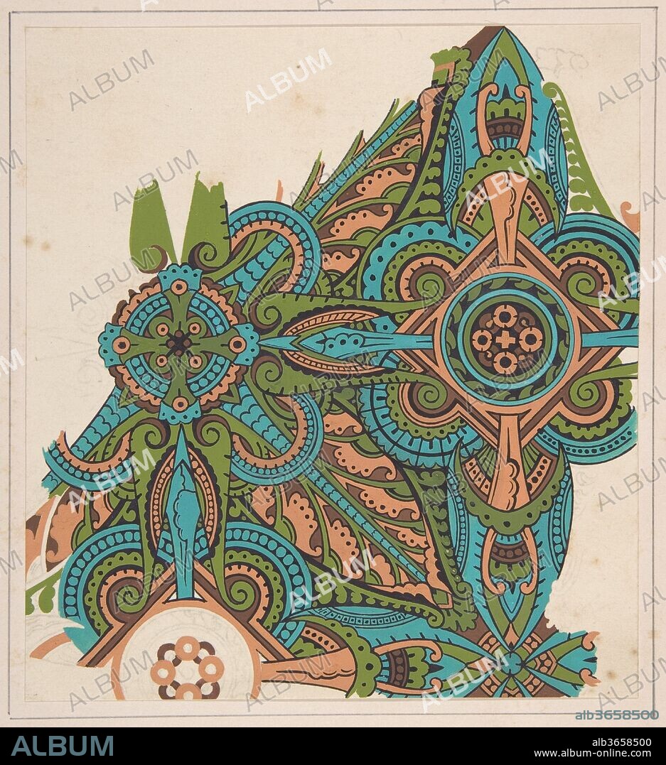 Design drawing. Artist: Christopher Dresser (British, Glasgow, Scotland 1834-1904 Mulhouse). Dimensions: sheet: 15 15/16 x 11 in. (40.5 x 27.9 cm). Date: ca. 1883, based on earlier design.