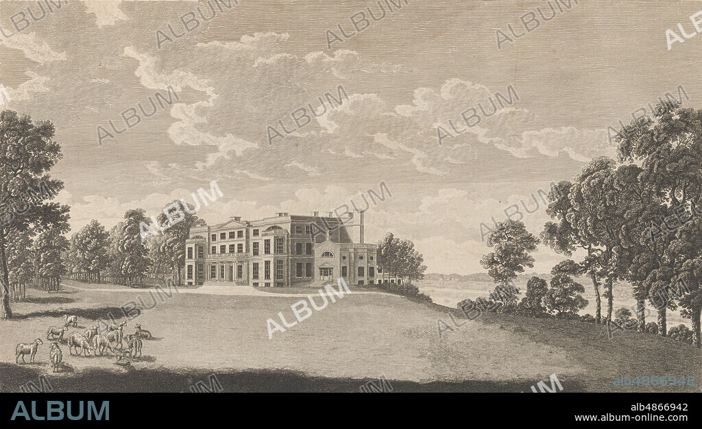 RICHARD BERNARD GODFREY. Belvidere House, near Erith, in the County of Kent, from Edward Hasted's, The History and Topographical Survey of the County of Kent, vols. 1-3, 1777-90.