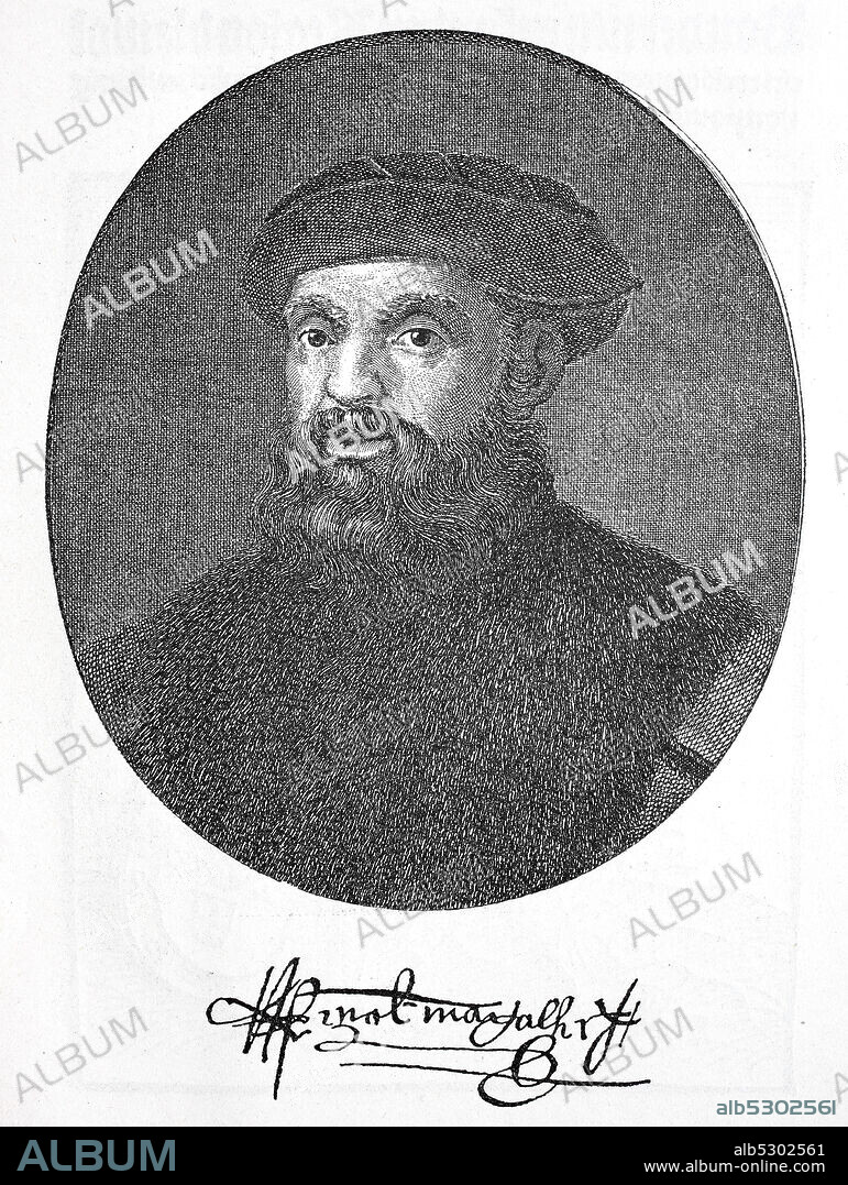 Ferdinand Magellan, Fernando de Magallanes, 1480 - 27 April 1521, was a Portuguese explorer who organised the Spanish expedition to the East Indies from 1519 to 1522.