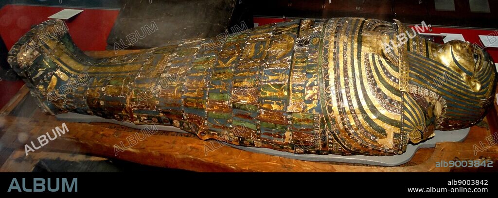 The mummy of the priest Hornedjitef. From Thebes, Egypt, Early Ptolemaic Period, 3rd century BC.