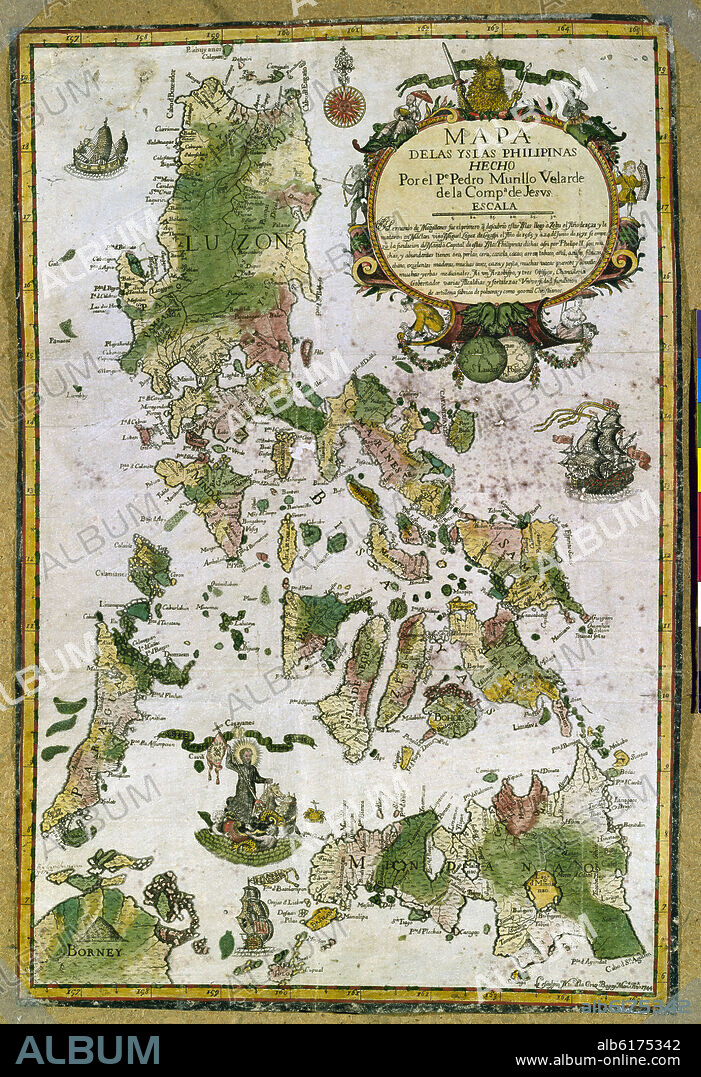 MURILLO VELARDE PEDRO. MAPA DE LAS ISLAS FILIPINAS - 1744.