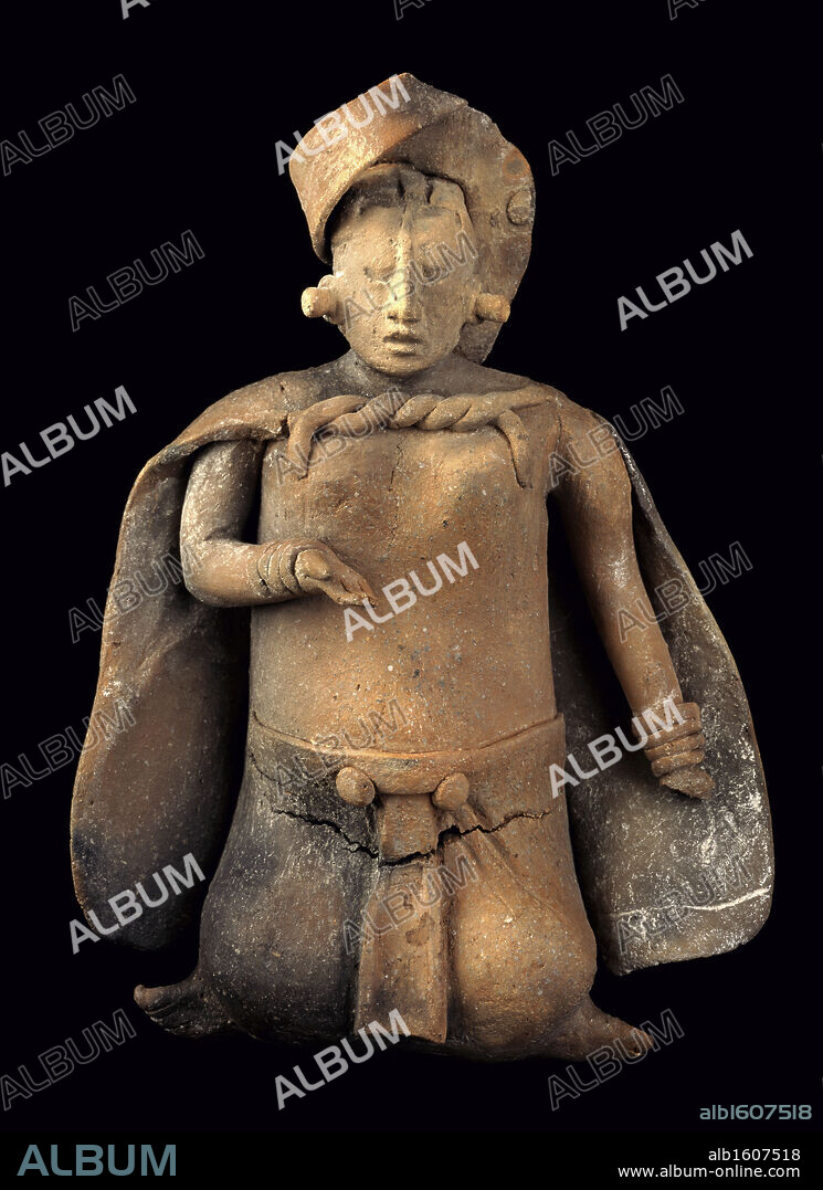 Mayan Clay Figurine c.700-1000 A.D. Campeche, Mexico Pre-Columbian Collection of The Museum of Contemporary Art, Jacksonville, Florida.