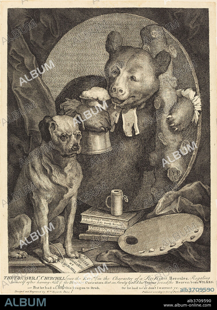 WILLIAM HOGARTH. The Bruiser. Dated: 1763. Medium: etching and engraving.