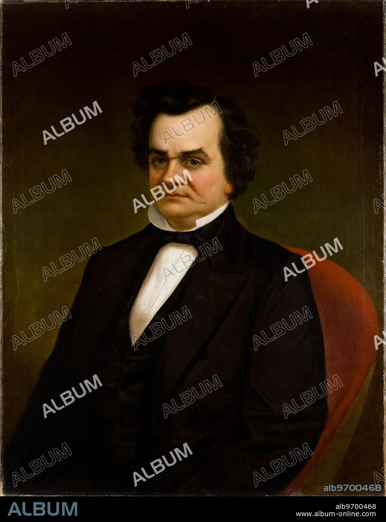 Portrait of Stephen A. Douglas by Louis O. Lussier, circa 1860. Oil on canvas.