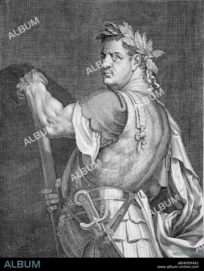 Titus, Roman Emperor, (c1590-1629). Titus (40-81 AD) succeeded his father Vespasian as Emperor in 79. He is best remembered for his command of the suppression of the Jewish revolt in 70 which saw the sack of the city of Jerusalem and the destruction of its Temple.