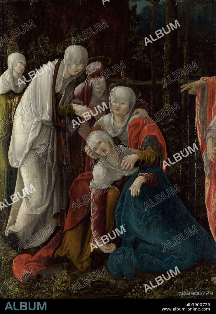 WOLF HUBER. Christ taking leave of his Mother. Date/Period: Ca. 1520. Painting. Oil on fir. Height: 95.5 cm (37.5 in); Width: 68.2 cm (26.8 in).